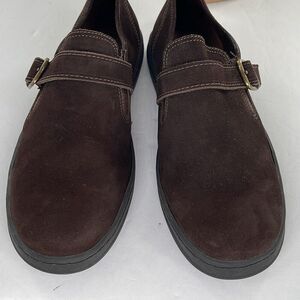 Azalea size 6  brown suede loafers